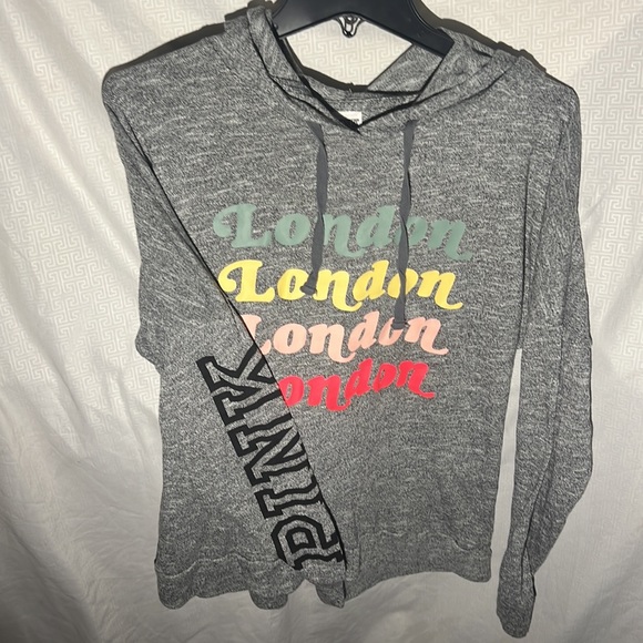 Victoria Secret PINK LONDON light Hoodie - Picture 2 of 4